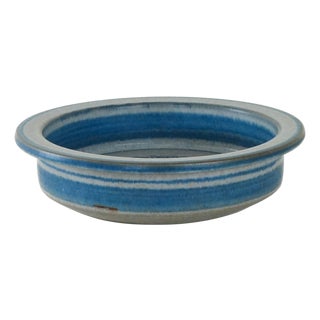 Vintage Danish Blue Ceramic Bowl by Marianne Starck, 1960s For Sale