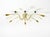 Mid-Century Modern Large Mid-Century Modern Brass Sputnik Ceiling Lamp with 12 Arms, 1950s For Sale - Image 3 of 18