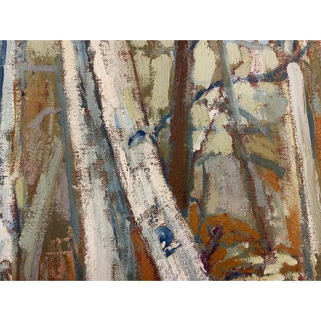 Trees, 1960s, Oil on Canvas, Framed For Sale - Image 6 of 10