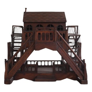 1880s French Walnut Staircase Architectural Model For Sale