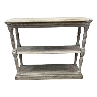 Tiered Bleached Oak Book Shelf, 19th Century For Sale