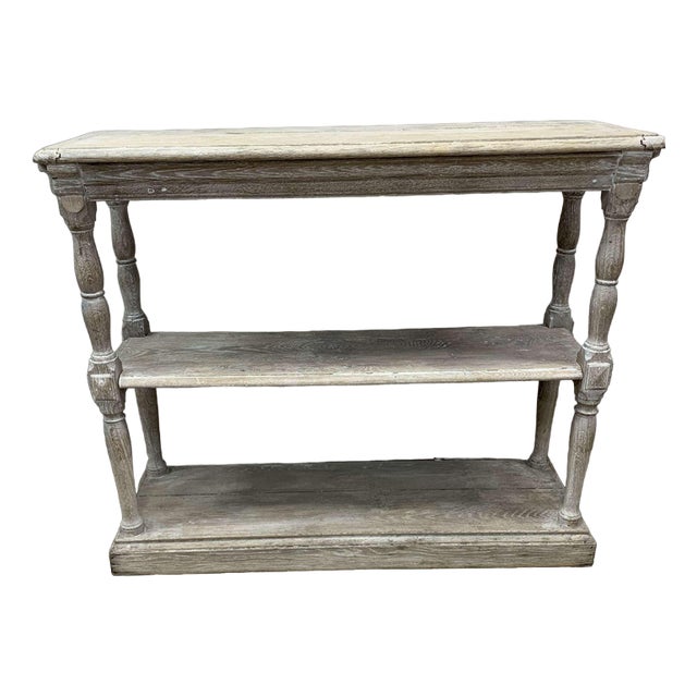 Tiered Bleached Oak Book Shelf, 19th Century For Sale