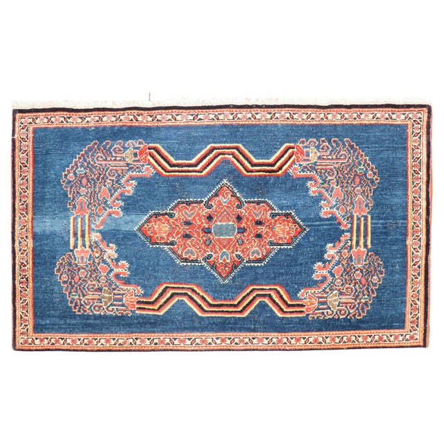 Antique Persian Senneh Rug For Sale - Image 15 of 18