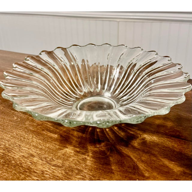 Mid 20th Century Mid 20th Century Heisey Crystolite Flared Serving Bowl For Sale - Image 5 of 12