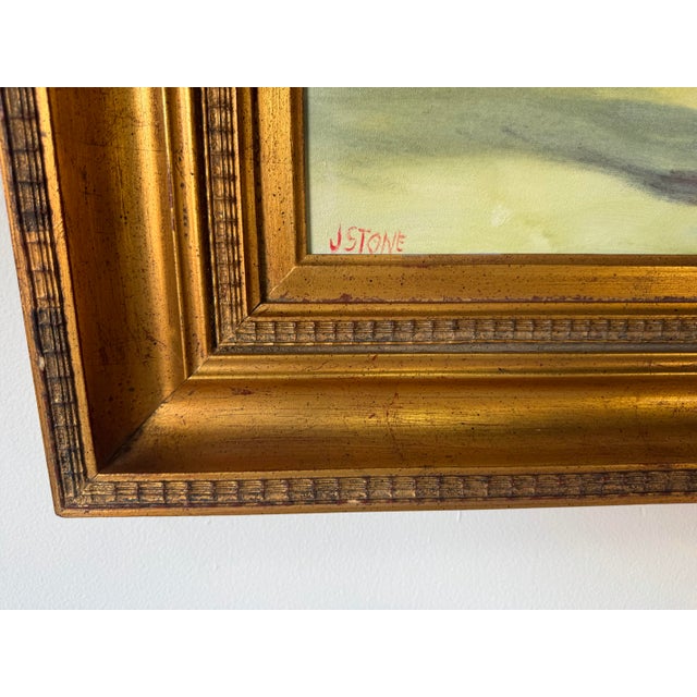 1980’s Jerry F. Stone “Velvet Dancer” Oil on Canvas Painting, Framed For Sale - Image 9 of 12