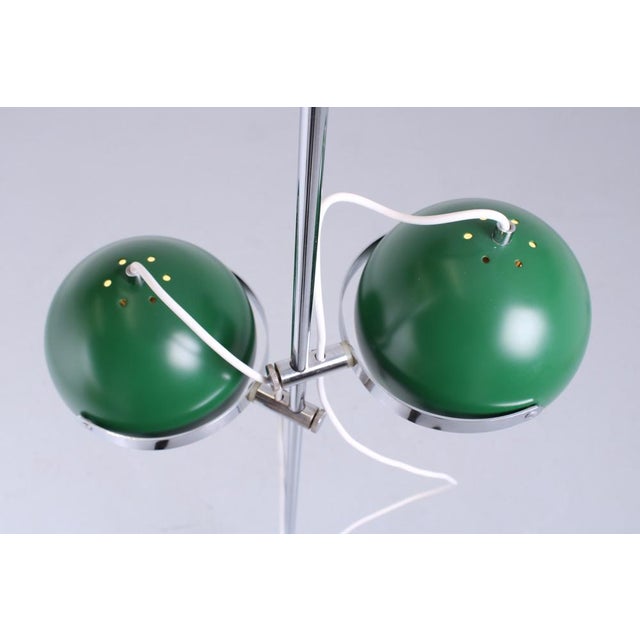 Adjustable Green Double Eyeball Globe Floor Lamp from Anvia, 1970s For Sale - Image 17 of 18