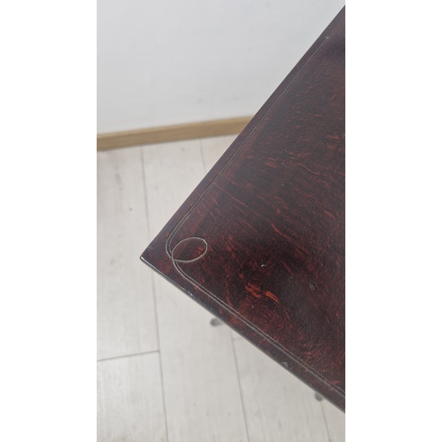 Four 1920s-Style Wooden Nesting Tables with Thonet Label Decorations, Set of 4 For Sale - Image 12 of 18