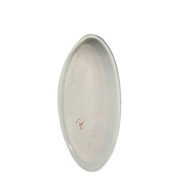 Vintage Mid Century Modern Vintage Serving Large Plater Studio Pottery Judith Partridge Rodmell Pottery For Sale - Image 9 of 12
