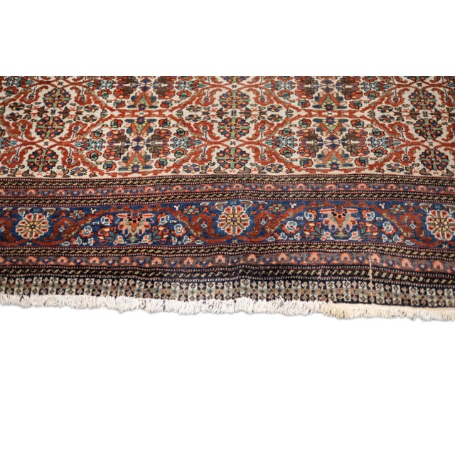 Late 18th Century Ivory Persian Qashqai Rug 6'11'' X 10'6'' For Sale In New York - Image 6 of 11