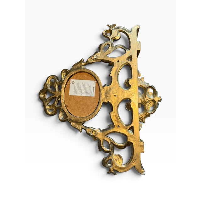 1970s Vintage Euromarchi Italian Gilt Wall Shelf | Ornate Florentine Hollywood Regency For Sale - Image 5 of 6