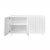 Contemporary White Rippled Lacquer Cabinet For Sale - Image 3 of 6