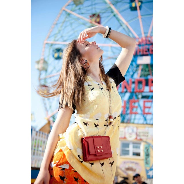 Miriam Salat Resin & White Topaz Hoop Classic Chic Vintage Earrings For Sale - Image 4 of 18