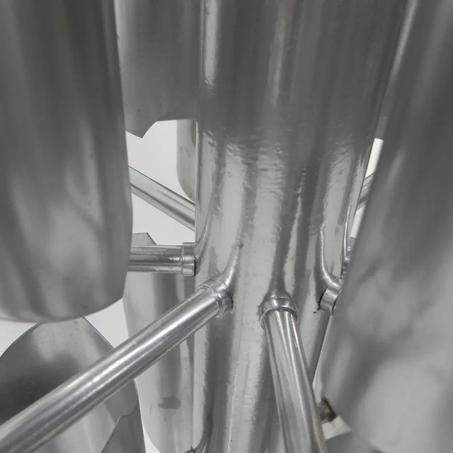 Large Vintage Hanging Lamp with 16 Light Points For Sale - Image 3 of 18