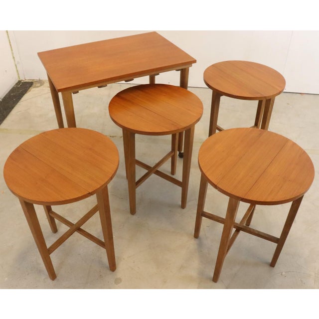 Nesting Tables by Poul Hundevad, Set of 5 For Sale - Image 13 of 14