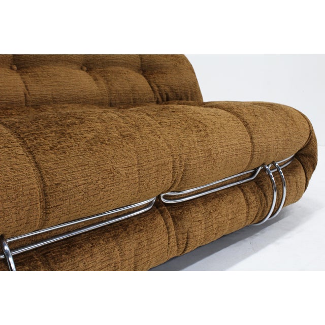 Orange Soriana Sofa by Afra and Tobia Scarpa for Cassina, 1970s For Sale - Image 8 of 9