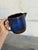 Ceramic Ceramic Pitcher With Flared Spout and Cobalt Blue Glaze Gefle Kosmos Mid-Century Modern 1960s For Sale - Image 7 of 9