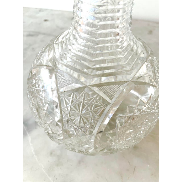 Antique Cut Crystal Vase Chairish