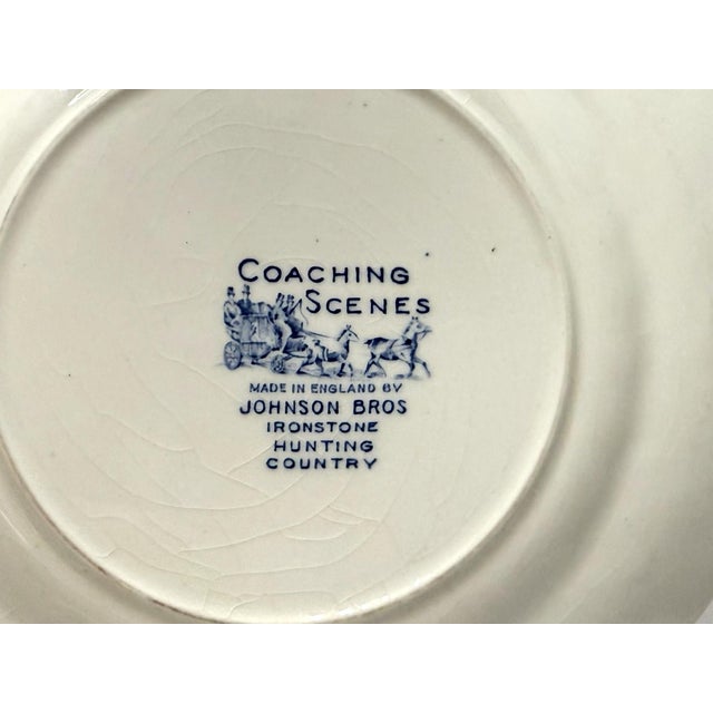 Blue and White Vintage & Antique Decorative Wall Plate Grouping — Set of 9 For Sale - Image 13 of 14