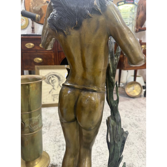 1920s Bronze Auguste Moreau's "Summer Dreams" 36in Moreau Sculpture Signed For Sale - Image 5 of 12