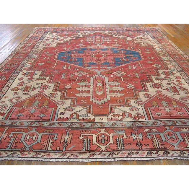 Late 19th Century N.W. Persian Serapi Carpet ( 9'6" x 12'3" - 290 x 373 )