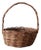 Vintage Wicker Basket With Handle For Sale