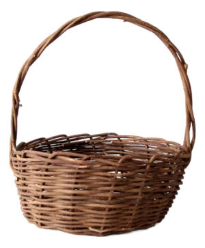 Vintage Wicker Basket With Handle