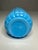 Antique Atterbury Opaque Blue Waffle Pattern Sugar Shaker, c. 1880 For Sale - Image 6 of 10
