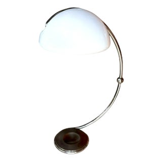 Mid-Century Serpente Floor Lamp in Chrome by Elio Martinelli for Martinelli Luce For Sale