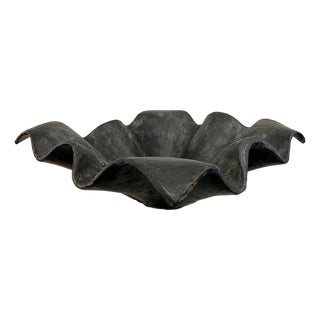 Handkerchief Design Iron Bowl in the Style of Willy Guhl For Sale