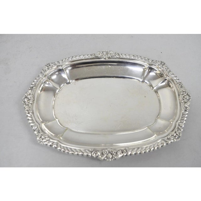 Vintage Gorham Y1130 Y1131 Victorian Silver Plated Gravy Sauce Boat & Underplate For Sale - Image 13 of 18