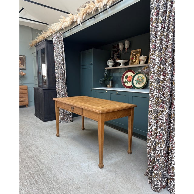 Wood Antique Oak Table, 1890s For Sale - Image 7 of 13