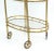Maison Bagués 2 Tier Oval Brass & Glass Bar Cart Mid-Century Modern France 1950 For Sale - Image 10 of 13