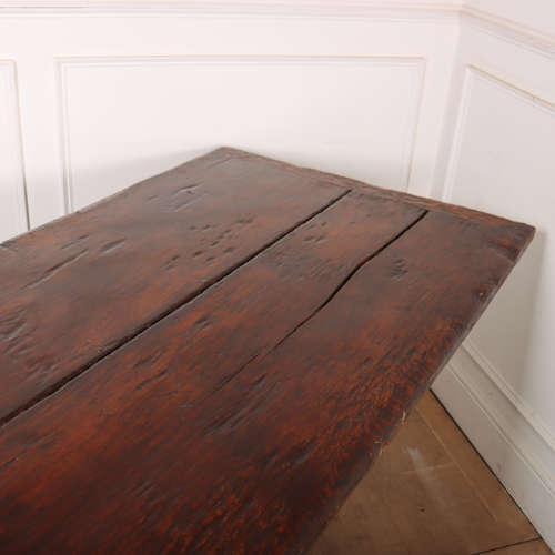 Wood Gothic Style Oak Dining Table, 1920s For Sale - Image 7 of 9