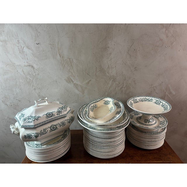 Longwy Iron Land Service, 1890, Set of 60 For Sale - Image 11 of 18