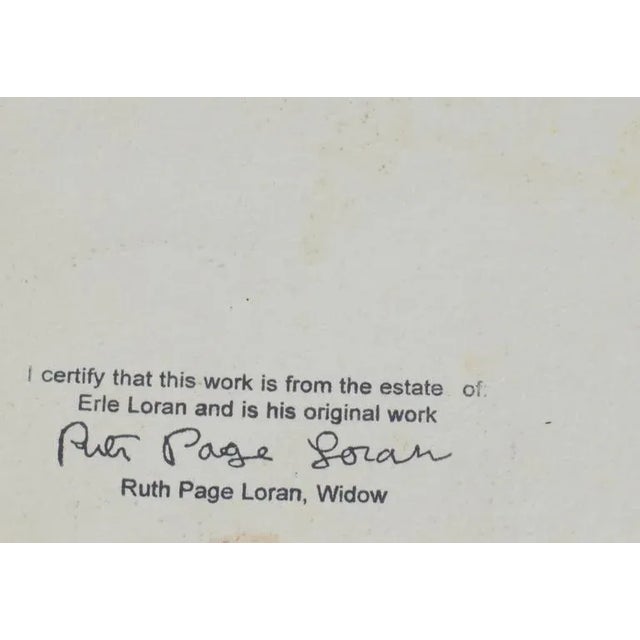 1960s Mid 20th Century "Navajo Hunters" Abstract Figurative Gouache Painting on Paper For Sale - Image 5 of 5