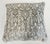 Metal Turkish Ottoman Revival Silver Metallic Embroidered Linen Decorative Pillow For Sale - Image 7 of 16