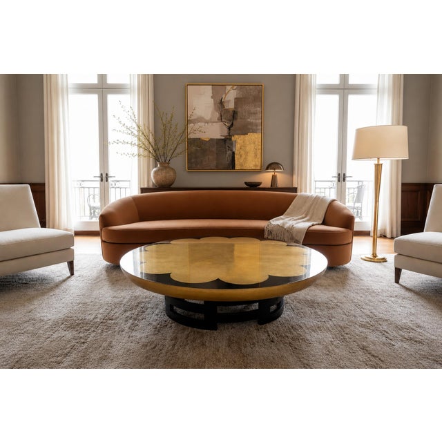 Mid-Century Modern Sculptural Lotus Coffee Table Attributed to Theodore Muller & Isabelle Barringer for Kittinger, 1950s For Sale - Image 3 of 10