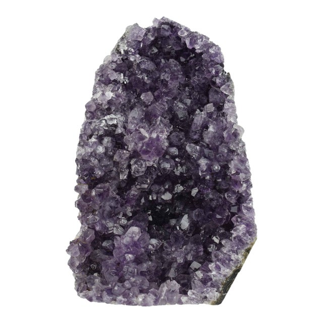 Natural Purple Amethyst Quartz Crystal Geode Cluster Stone Display Piece For Sale