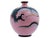 Japanese Antique Meiji Japanese Cloisonne Pink Enamel Goldstone Vase Dragons For Sale - Image 3 of 6