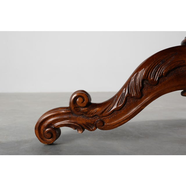 Victorian Cherrywood Oval Coffee Table, England, 1850s For Sale - Image 9 of 11