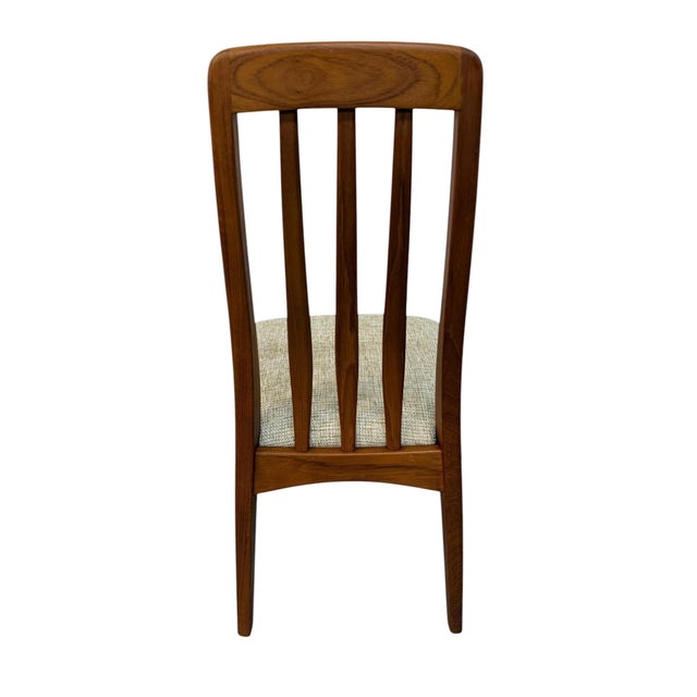 Vintage Danish Modern Teak "Eva" Style Dining Chairs - Set of 8 For Sale - Image 9 of 9