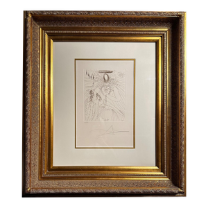 1970s Dali to Ev'ry Captive Soul Hand Signed Numb Dali Archives Certified Surreal Art