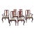 Late 20th Century Set of Six Henkel Harris Solid Wild Black Cherry Queen Anne Style Dining Chairs For Sale
