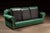 Late 20th Century Vintage Leather Rolled-Arm Sofa in Green by Whittemore-Sherrill For Sale - Image 5 of 15