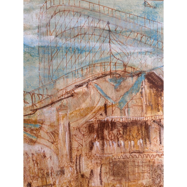 Midcentury Americana Carnival Painting Attributed to Adams Wirt Garrett For Sale - Image 4 of 5