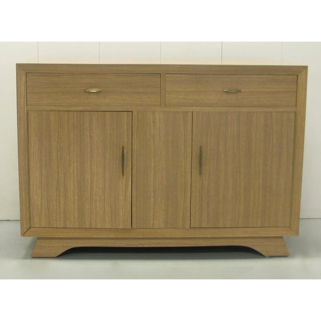 Wood 1960s Mid-Century Modern Laminate Bar Cabinet For Sale - Image 7 of 9