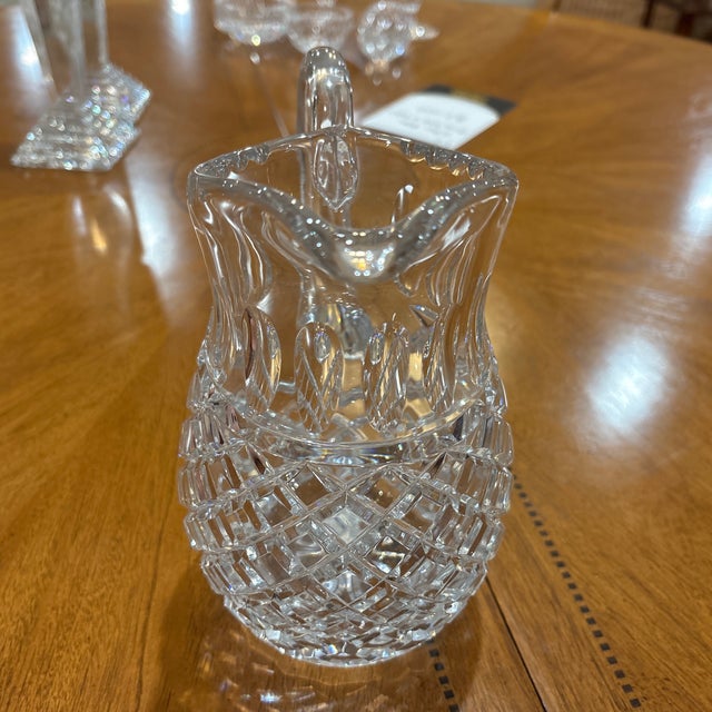 Traditional Late 20th Century Waterford Crystal Water Pitcher – Diamond & Vertical Panel Cut For Sale - Image 3 of 5