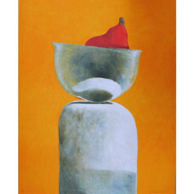 Solstice Lithograph by Julio Larraz, 2007, in Good conditions. Designed from 2000