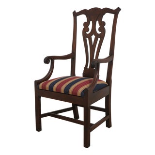 Kittinger Historic Newport Tall Back Mahogany Armchair For Sale