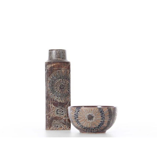 Mid-Century Scandinavian Modern Bowl attributed to Nils Thorssen for Royal Copenhagen, 1980s For Sale - Image 6 of 6